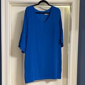 Elegant Blue Midi Dress